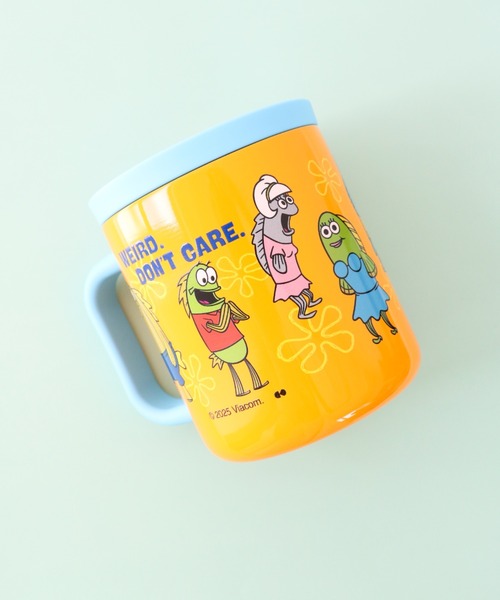 SiNCERE（シンシア）の「〈SPONGEBOB/スポンジボブ〉STAINLESS MUG/蓋付き ステンレスマグ WITH LID（グラス/マグカップ/タンブラー・レディース・ホワイト/オレンジ・ONE SIZE）」の6枚目の写真