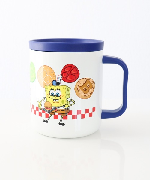 SiNCERE（シンシア）の「〈SPONGEBOB/スポンジボブ〉STAINLESS MUG/蓋付き ステンレスマグ WITH LID（グラス/マグカップ/タンブラー・レディース・ホワイト/オレンジ・ONE SIZE）」の8枚目の写真