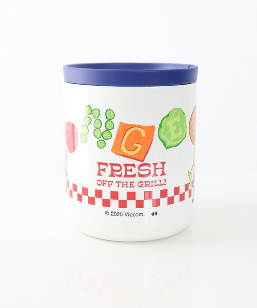 SiNCERE（シンシア）の「〈SPONGEBOB/スポンジボブ〉STAINLESS MUG/蓋付き ステンレスマグ WITH LID（グラス/マグカップ/タンブラー・レディース・ホワイト/オレンジ・ONE SIZE）」の9枚目の写真