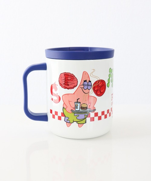 SiNCERE（シンシア）の「〈SPONGEBOB/スポンジボブ〉STAINLESS MUG/蓋付き ステンレスマグ WITH LID（グラス/マグカップ/タンブラー・レディース・ホワイト/オレンジ・ONE SIZE）」の10枚目の写真