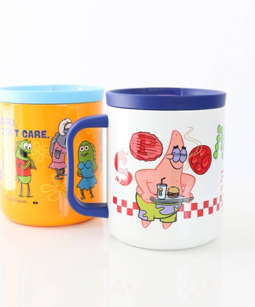 SiNCERE（シンシア）の「〈SPONGEBOB/スポンジボブ〉STAINLESS MUG/蓋付き ステンレスマグ WITH LID（グラス/マグカップ/タンブラー・レディース・ホワイト/オレンジ・ONE SIZE）」の15枚目の写真