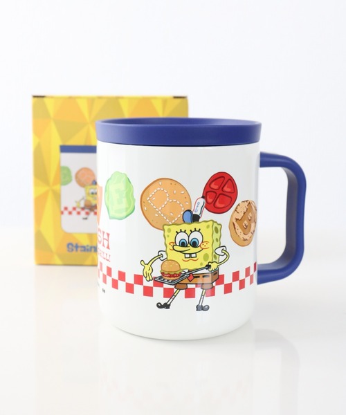 SiNCERE（シンシア）の「〈SPONGEBOB/スポンジボブ〉STAINLESS MUG/蓋付き ステンレスマグ WITH LID（グラス/マグカップ/タンブラー・レディース・ホワイト/オレンジ・ONE SIZE）」の17枚目の写真
