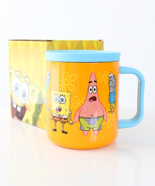 SiNCERE（シンシア）の「〈SPONGEBOB/スポンジボブ〉STAINLESS MUG/蓋付き ステンレスマグ WITH LID（グラス/マグカップ/タンブラー・レディース・ホワイト/オレンジ・ONE SIZE）」の18枚目の写真