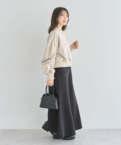 ELENCARE DUE(エレンカーレデュエ)の「・ELENCARE DUE サイドポケットフレアスカート(スカート・レディース・チャコールグレー/グリーン/ブラウン/ブラック・FREE)」の21枚目の写真