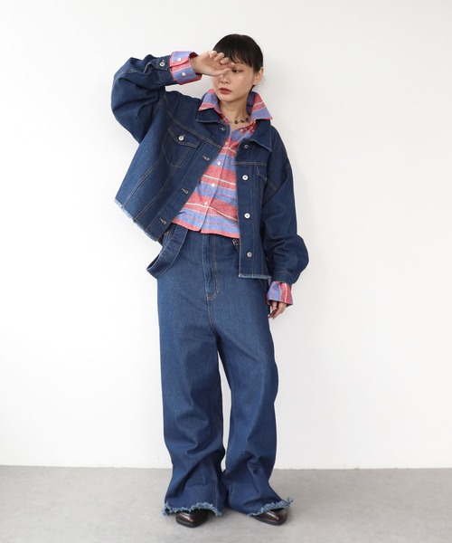 Three Four Time（ｽﾘｰﾌｫｰﾀｲﾑ）の「先染めネルマルチボーダーシャツ（シャツ/ブラウス・レディース・イエロー系その他/オレンジ系その他/レッド系その他・FREE）」の13枚目の写真