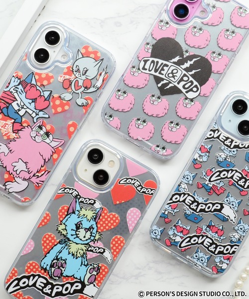 M-factory（エムファクトリー）の「iPhone16 ケース iPhone15 iPhone14 iPhone13 ラブアンドポップ メタリック背面ケース（スマホケース/カバー・レディース・シルバー系2/シルバー系4/シルバー系3/シルバー系1・iPhone 13/14/15/iPhone 16）」の7枚目の写真