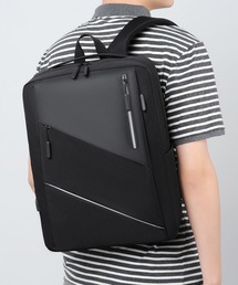MAGASIN DE MODE TOOLS（マガジンデモードトゥールズ）の「【MAGASIN DE MODE TOOLS】撥水マルチポケットビジネスバックパック　PC・タブレット収納/充電ポート付き/A（バックパック/リュック）」