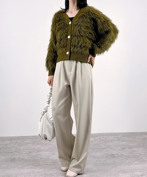 CLOTHY(クロシィ)の「【体型カバーと美脚効果を両立】イージースラックスパンツ(その他パンツ・レディース・ベージュ/チャコールグレー/ブラック・FREE)」の15枚目の写真