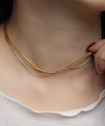 bonu.（ボヌ）の「【サージカルステンレス】 4連チェーンネックレス（ネックレス）」