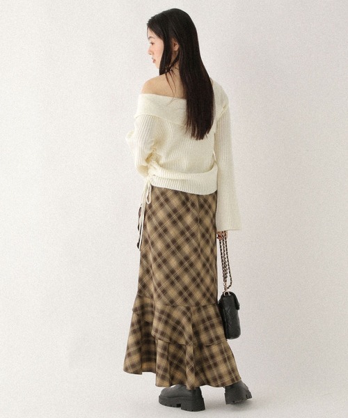 Heather（ヘザー）の「アソートイレヘムフリルロングスカート　612859（スカート・レディース・ブラック系その他/グレー系その他/ブラウン系その他・S/M）」の20枚目の写真