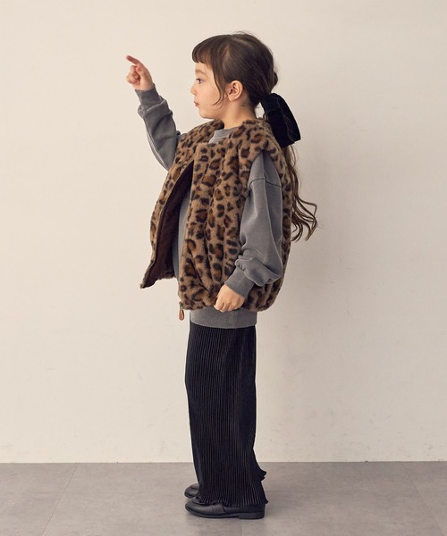 Piet(ピエット)の「ジッパー ファーベスト(ベスト・キッズ・ベージュ/グレー/ブラウン・130/100/120/110)」の21枚目の写真