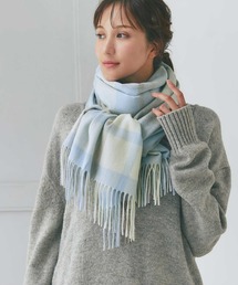 IMC（アイエムシー）の「カシミヤ100％ チェックストール（ストール/ショール）」