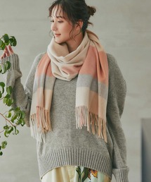 IMC（アイエムシー）の「カシミヤ100％ チェックストール（ストール/ショール）」