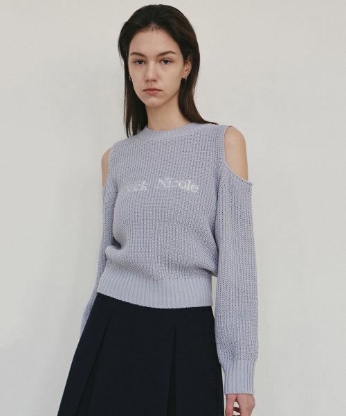 NICK&NICOLE（ニックアンドニコール）の「NICOLE CUT OUT CREW NECK KNIT_SORA（ニット/セーター・レディース・その他・FREE）」の3枚目の写真