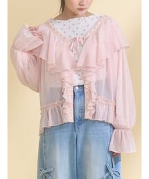 merry jenny | シアーフリルボレロ(カーディガン/ボレロ)