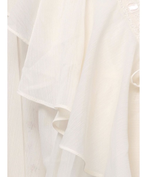 merry jenny（メリージェニー）の「シアーフリルボレロ（カーディガン/ボレロ・レディース・ピンク/ライトブルー/アイボリー・FREE）」の14枚目の写真