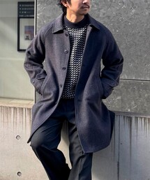 新品未使用 ノーリーズ コート ネイビー色 ステンカラーコート｜ジャケット/アウター｜NOLLEY'S MALL