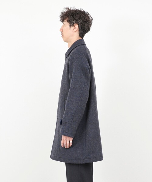 NOLLEY’S(ノーリーズ)の「《ビジカジ対応》【尾州ウール】ビーバーステンカラーコート/オーバーサイズ/25AW(ステンカラーコート・メンズ・ブラック/ネイビー/ベージュ・S/M/L/XL)」の21枚目の写真