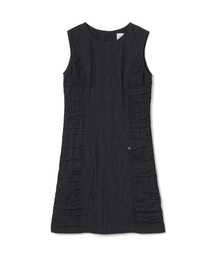 MILLO WOMEN（ミロウーマン）の「Shirring Zip-Up Mini Dress [Black]（ワンピース）」