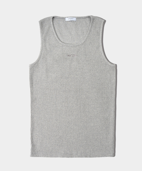 UNDEROFF(アンダーオフ)の「リラックスドリブドロゴスリーブレスグレー(Tシャツ/カットソー・メンズ・グレー・MEDIUM/LARGE/X-LARGE)」の2枚目の写真