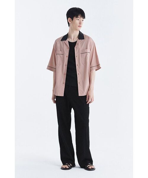 MUSINSA STANDARD（ムシンサスタンダード）の「クリンクルワンタックワイドバンディングパンツ[ブラック]（スラックス・メンズ・その他・42/30/26/28/40/38/34/32/36）」の12枚目の写真