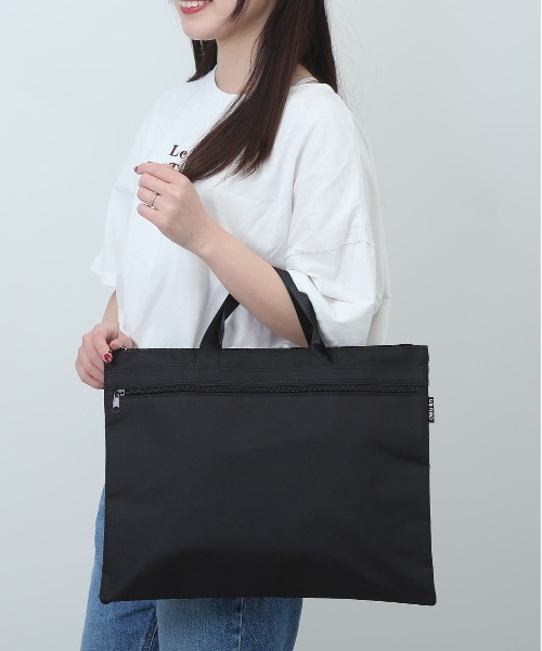 BACKYARD FAMILY（バックヤードファミリー）の「レッスンバッグ 手提げバッグ 通学 通勤 lyba063（トートバッグ・レディース・ブラック/ネイビー・FREE）」の7枚目の写真