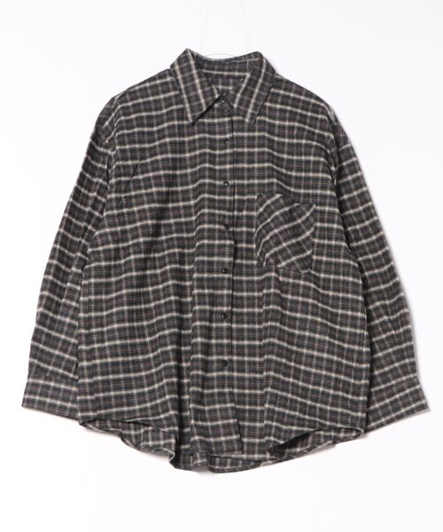 Lace Ladies(レースレディース)の「チェック柄 前開き 長袖 ボタン シャツ(シャツ/ブラウス・レディース・ブラック/ネイビー/ブラウン・FREE)」の22枚目の写真