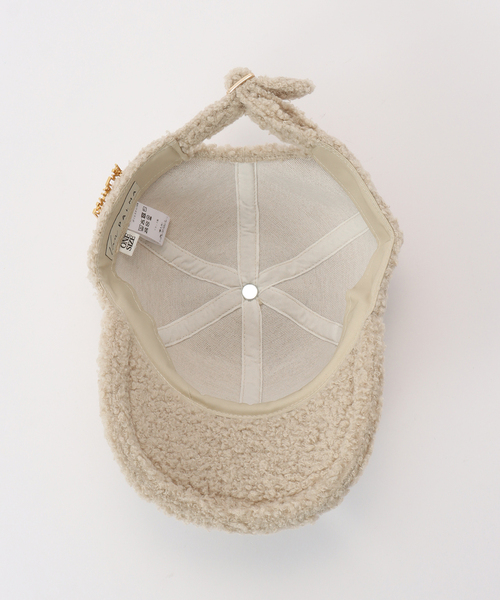 Noble(ノーブル)の「Van PALMA/ヴァン パルマ ボアCAP(キャップ・レディース・アイボリー・FREE)」の6枚目の写真