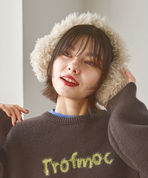 kapitalイヤーマフ ペイズリー タグ付き 羊革 100%wool リバーシブル配色ニットイヤーマフ | レディースファッション通販 - DHOLIC