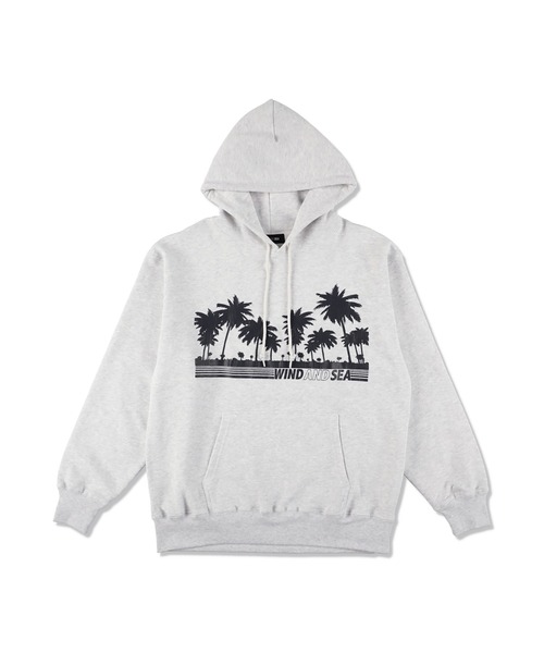 WIND AND SEA（ウィンダンシー）の「PALM TREE LOGO HOODED SWEATSHIRT（パーカー・メンズ・ナチュラル/アッシュグレー/ネイビー・XL/L/M）」の2枚目の写真