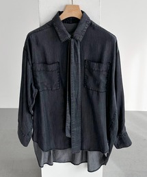 Doux archives | ソフトデニムボウタイシャツ(シャツ/ブラウス)