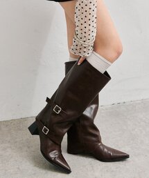 mystic | ベルト付きロングブーツ(ブーツ)