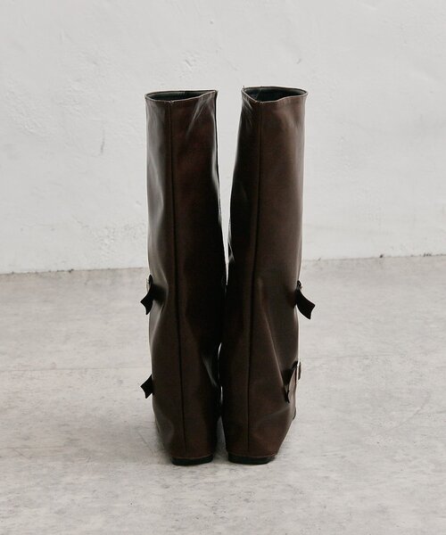 mystic(ミスティック)の「ベルト付きロングブーツ(ブーツ・レディース・ブラウン・39/40/38)」の7枚目の写真