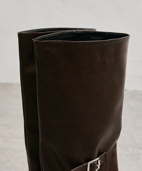 mystic(ミスティック)の「ベルト付きロングブーツ(ブーツ・レディース・ブラウン・39/40/38)」の8枚目の写真