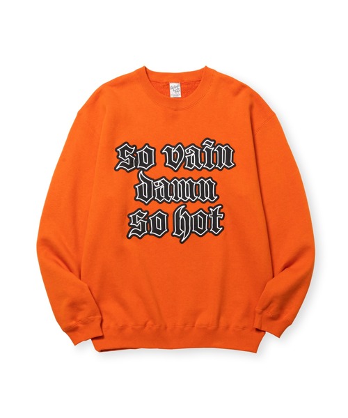 CALEE（キャリー）の「"S.V.D.S.H" CREW NECK SW ＜NATURALLY PAINT DESIGN＞（スウェット・メンズ・ブラック/パープル/オレンジ/ホワイト・MEDIUM/X-LARGE/LARGE/SMALL）」の4枚目の写真