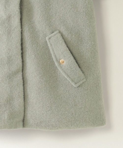 ikka（イッカ）の「【親子コーデ】ブークレー2WAYフードコート（110~160cm）（その他アウター・キッズ・ミント・S/M/L/XS/XL）」の8枚目の写真