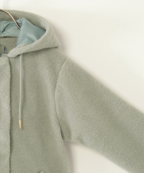 ikka（イッカ）の「【親子コーデ】ブークレー2WAYフードコート（110~160cm）（その他アウター・キッズ・ミント・S/M/L/XS/XL）」の6枚目の写真