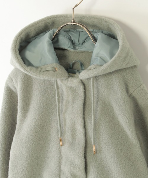 ikka（イッカ）の「【親子コーデ】ブークレー2WAYフードコート（110~160cm）（その他アウター・キッズ・ミント・S/M/L/XS/XL）」の9枚目の写真