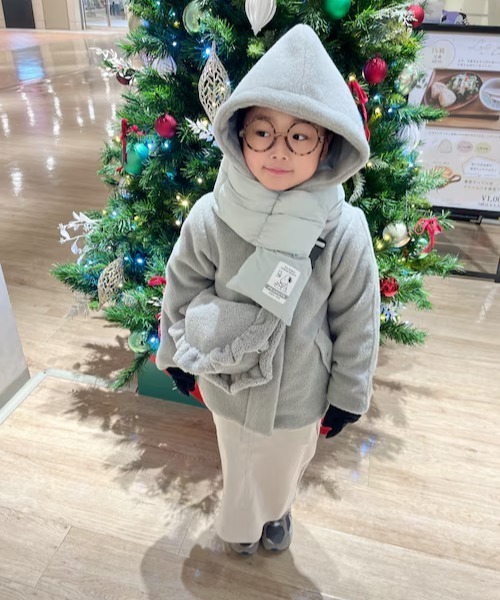 ikka（イッカ）の「【親子コーデ】ブークレー2WAYフードコート（110~160cm）（その他アウター・キッズ・ミント・S/M/L/XS/XL）」の19枚目の写真