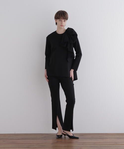 LE PHIL(ルフィル)の「◆ハイストポンチリボンモチーブラウス(シャツ/ブラウス・レディース・ブラック/ホワイト/ネイビー・F)」の19枚目の写真