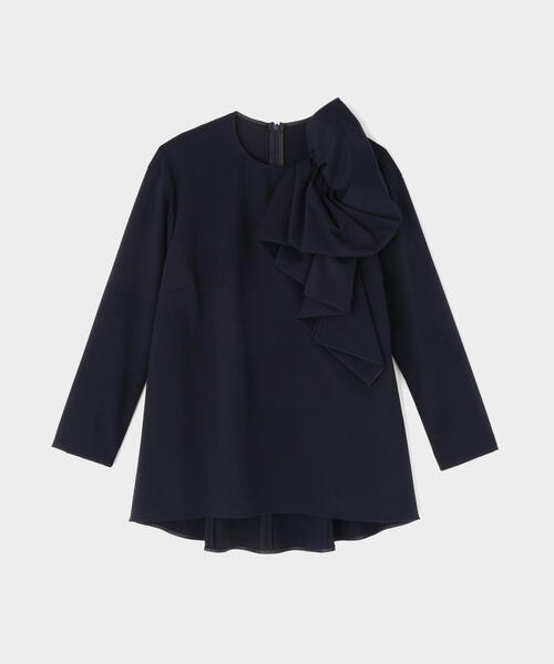 LE PHIL(ルフィル)の「◆ハイストポンチリボンモチーブラウス(シャツ/ブラウス・レディース・ブラック/ホワイト/ネイビー・F)」の9枚目の写真