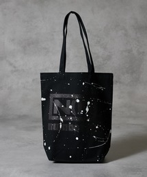 NUMBER (N)INE | HAND PAINTED N(N) number nine CANVAS TOTE BAG / ハンドペイント エヌエヌ ナンバーナイン ロゴ キャンバス トートバッグ(トートバッグ)