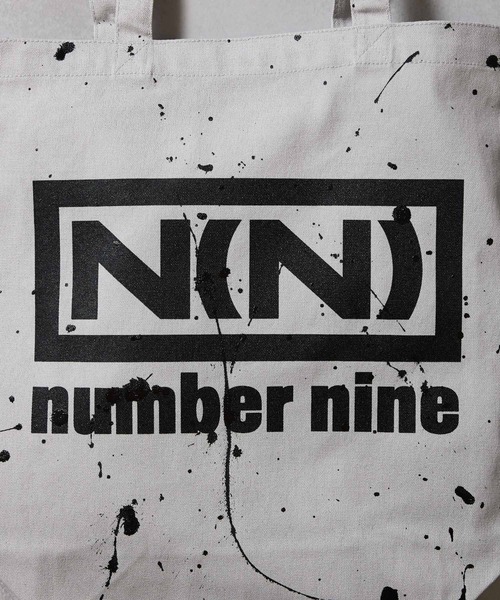NUMBER (N)INE（ナンバーナイン）の「HAND PAINTED N(N) number nine CANVAS TOTE BAG / ハンドペイント エヌエヌ ナンバーナイン ロゴ キャンバス トートバッグ（トートバッグ・メンズ・ライトグレー/ブラック系・FREE）」の13枚目の写真