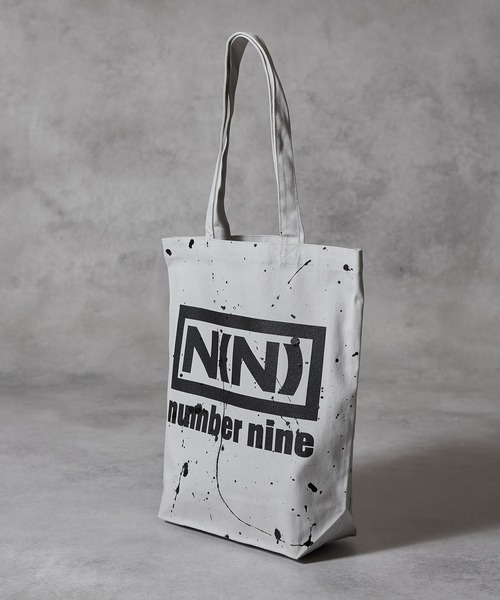 NUMBER (N)INE（ナンバーナイン）の「HAND PAINTED N(N) number nine CANVAS TOTE BAG / ハンドペイント エヌエヌ ナンバーナイン ロゴ キャンバス トートバッグ（トートバッグ・メンズ・ライトグレー/ブラック系・FREE）」の10枚目の写真