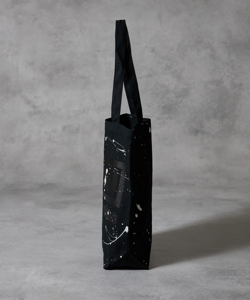 NUMBER (N)INE（ナンバーナイン）の「HAND PAINTED N(N) number nine CANVAS TOTE BAG / ハンドペイント エヌエヌ ナンバーナイン ロゴ キャンバス トートバッグ（トートバッグ・メンズ・ライトグレー/ブラック系・FREE）」の5枚目の写真