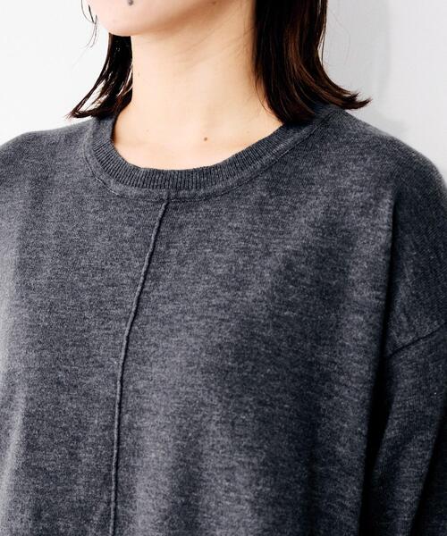 UNTITLED（アンタイトル）の「【TORRAZZO DONNA】ニット×チュールトップス（Tシャツ/カットソー・レディース・グレー/ブラック・02）」の15枚目の写真