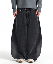 KICHUL（キチョル）の「BALLOON FIT DENIM PANTS (WASHED BLACK)（デニムパンツ）」