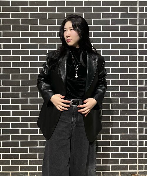 KICHUL（キチョル）の「BALLOON FIT DENIM PANTS (WASHED BLACK)（デニムパンツ・レディース・その他・SMALL/XX-SMALL/LARGE/X-SMALL/MEDIUM）」の7枚目の写真