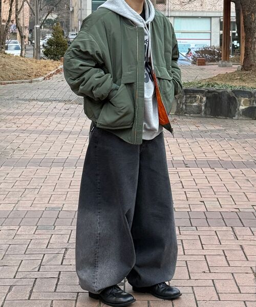 KICHUL（キチョル）の「BALLOON FIT DENIM PANTS (WASHED BLACK)（デニムパンツ・レディース・その他・SMALL/XX-SMALL/LARGE/X-SMALL/MEDIUM）」の8枚目の写真