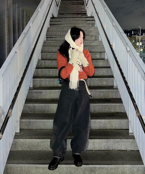 KICHUL（キチョル）の「BALLOON FIT DENIM PANTS (WASHED BLACK)（デニムパンツ・レディース・その他・SMALL/XX-SMALL/LARGE/X-SMALL/MEDIUM）」の13枚目の写真
